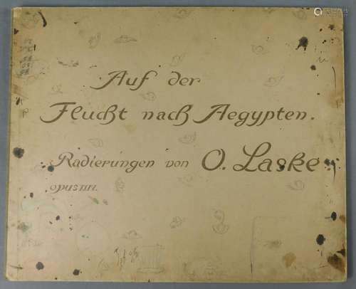 Oskar LASKE (1874 - 1951). Auf der Flucht nach aegypten. Opu...