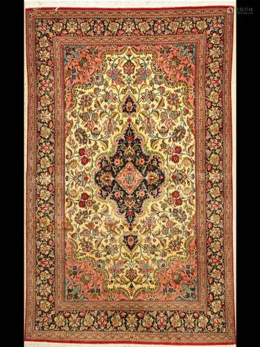 Qum, Persia, approx. 50 years, wool on cotton,approx. 244