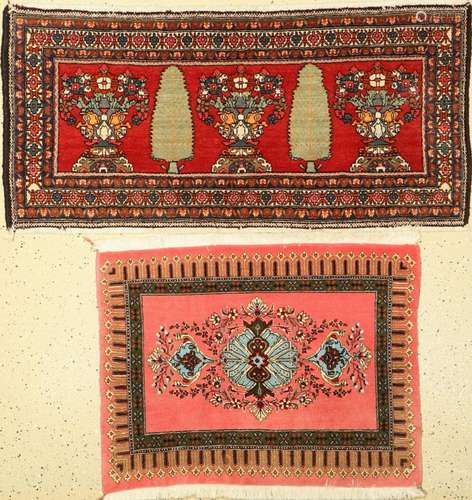 Mixed lot of 2 Poschti, Bakhtiar & Ghom Persia