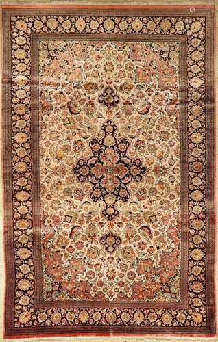 Qum silk, Persia, approx. 60 years, pure natural