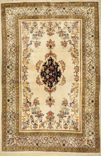 Qum silk, Persia, approx. 50 years, pure natural