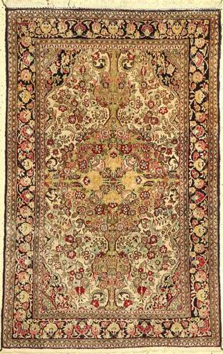 Qum silk, Persia, approx. 60 years, pure natural