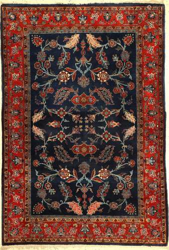 Kashan fine, Persia, around 1920, Manchester wool