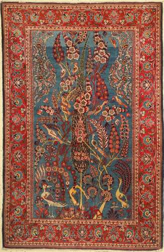 Kashan tree carpet, Persia, around 1930, wool on cotton