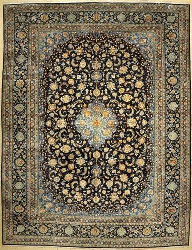 Kashan fine, Persia, approx. 60 years, wool oncotton