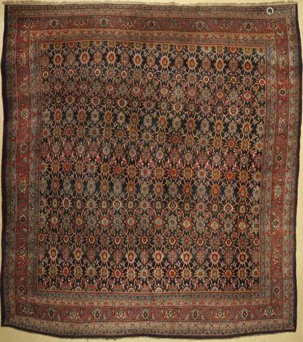 Antique Bidjar, Persia, 19th century, wool on wool