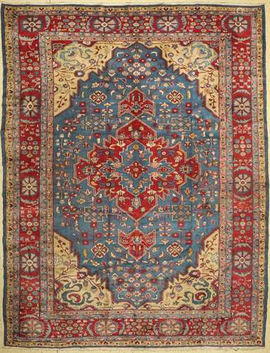 Tabriz, Romania, approx. 60 years, wool on cotton