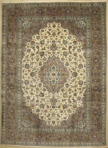 Kashan, Persia, approx. 40 years, wool on cotton