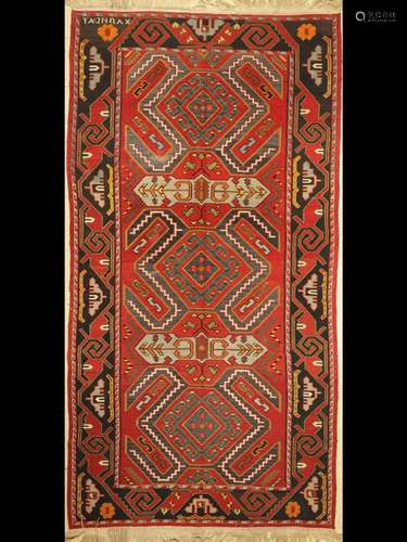 Caucasian kilim, (Lenkoran pattern), around 1950, wool