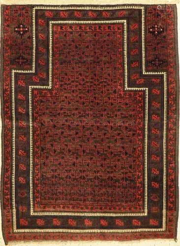 Baluch prayer rug antique, Persia, 19th century