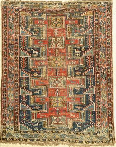 Antique Shirvan, Caucasus, 19th century, wool on wool