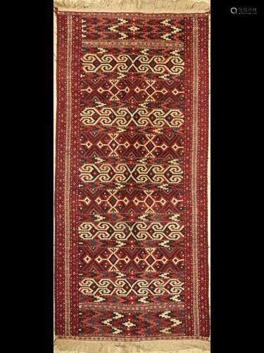 Sumakh old, Turkmenistan, around 1940, wool onwool