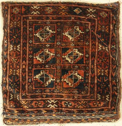 Antique Baluch cushion, Persia, around 1900, wool on