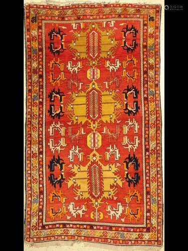 Kazak old, Caucasus, around 1930, wool on wool