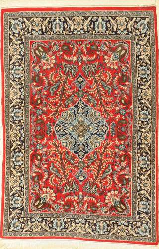 Old Qum, Persia, around 1950, wool with silk, approx. 155