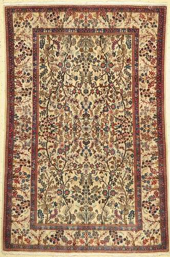 Kashan, Persia, around 1940, wool on cotton, approx. 204