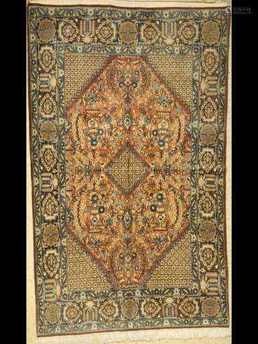 Qum old, Persia, approx. 60 years, wool with silk