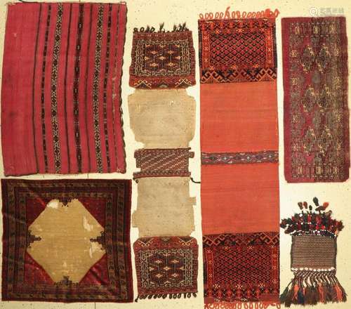 Mixed lot of 6 lots, Turkmenistan, 19th century