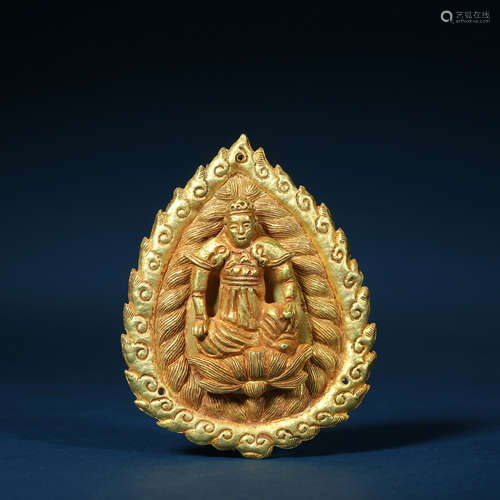 Yuan Dynasty, Pure Gold Character Jewellery