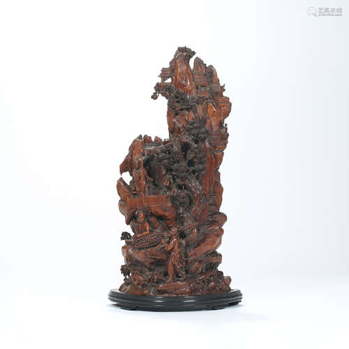 Qing Dynasty,Boxwood Shanzi