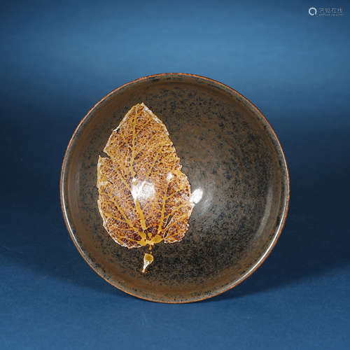 Song Dynasty,Jizhou Kiln Wood and Leaf Tea Cup