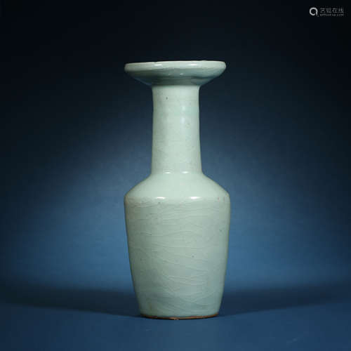 Song Dynasty,Celadon Croquet Bottle