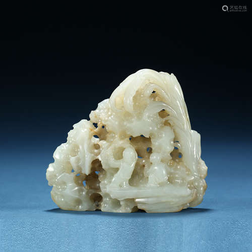 Qing Dynasty,Hetian Jade Character Shanzi