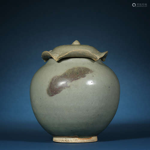 Yuan Dynasty, Jun Kiln Changed Lidded Jar