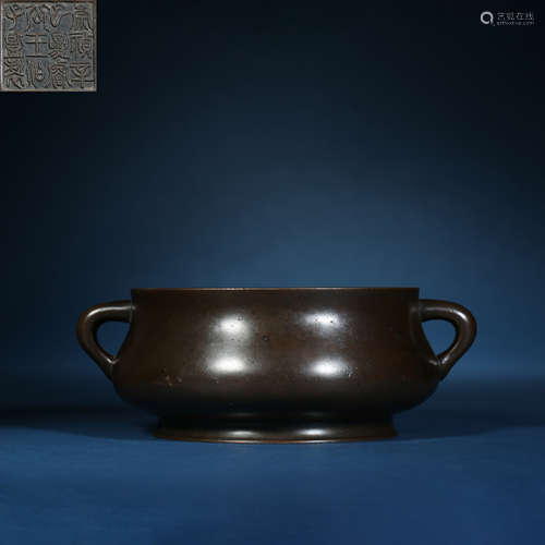 Ming Dynasty,Copper Incense Burner