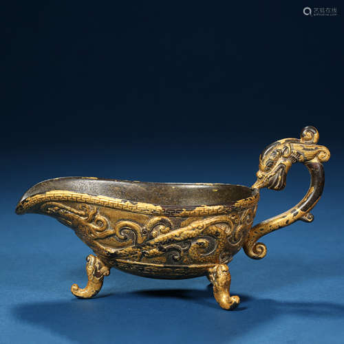 Qing Dynasty,Copper Gold Yi