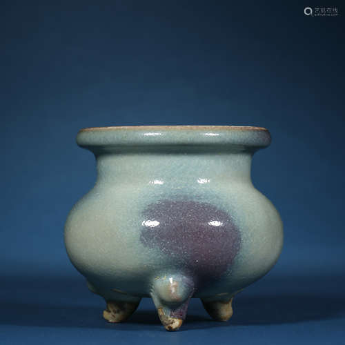 Yuan Dynasty,Jun Kiln Changed Incense Burner