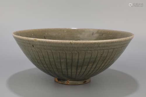 A Yaozhou Kiln Flower Pattern Porcelain Bowl