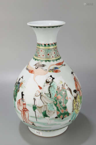 A Doucai the Eight Immortal Porcelain Vase