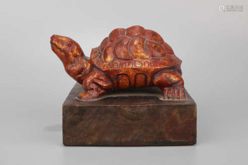 A Bronze Turtle Seal
