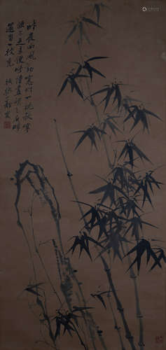 A Chinese Bamboo Painting, Zheng Banqiao Mark