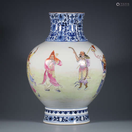 A Drawing Character Story Porcelain Vase