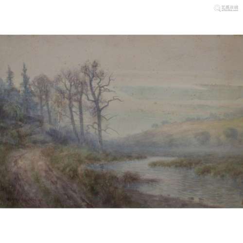 Wedsworth Wadsworth 1870 Signed & Dated Watercolor
