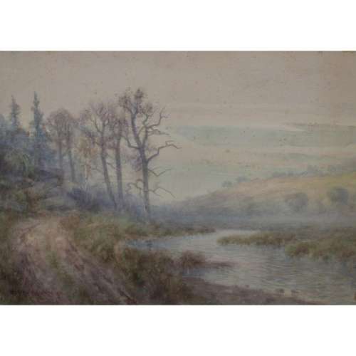Wedsworth Wadsworth 1870 Signed & Dated Watercolor