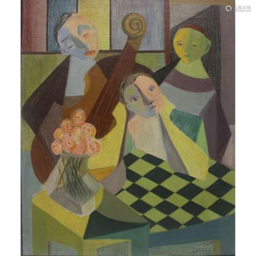 Gertrude Shibley (1912 - 2006) "Romanian Cafe"