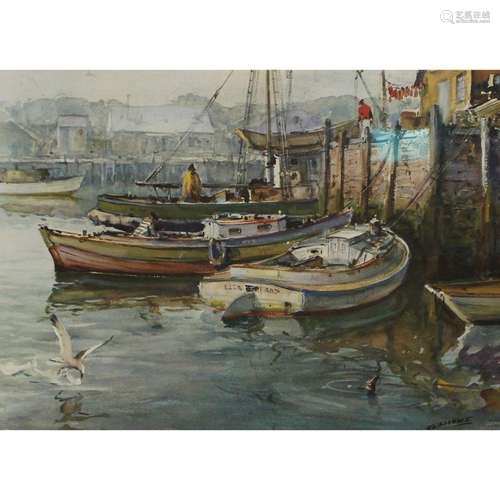 James Milton Sessions Boat Scene Print