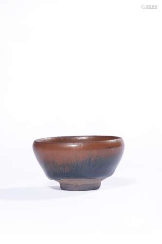 A JIANYAO SILCER‘HARE'S FUR’TEMMOKU TEA BOWL ，SONG DYNASTY