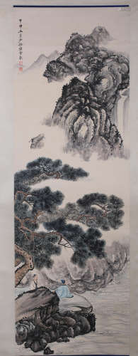 A LANDSCAPE PAINTING 
PAPER SCROLL
SHAO MEI MARK