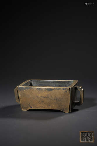 A BRONZE CENSER,QING DYNASTY