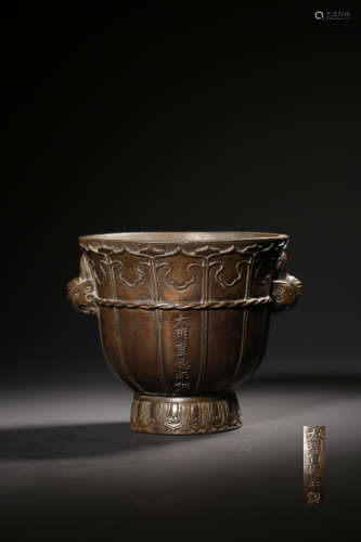 A BEONZE CENSER,QING DYNASTY