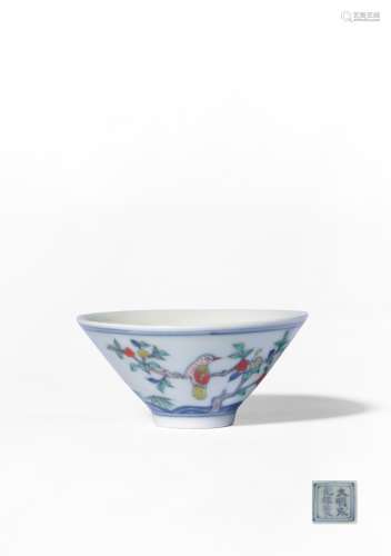 A DOUCAI ‘FOLWER AND BIRD’BOWL,MAKE AND PERIOD OF CHENGHUA,Q...