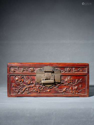 Qing Dynasty Huanghuali Wooden Carving 