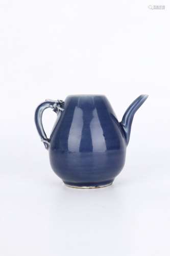 Blue Glaze Porcelain Pot, China