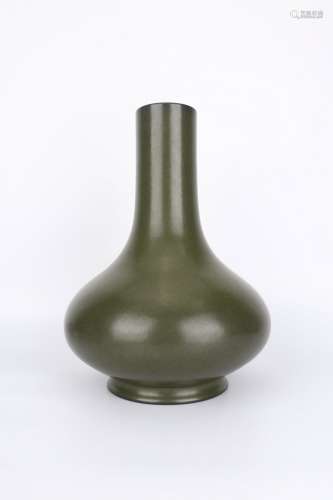 Yongzheng Period Brown Glaze Porcelain Bottle, China