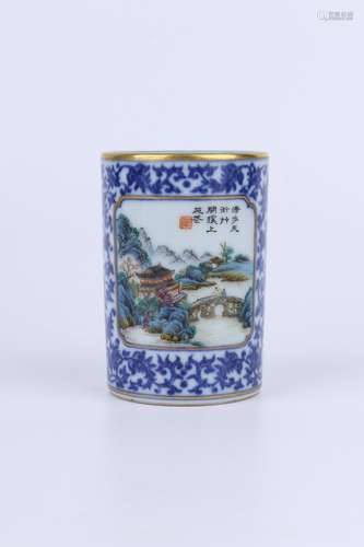 Qianlong Period Blue And White Porcelain 