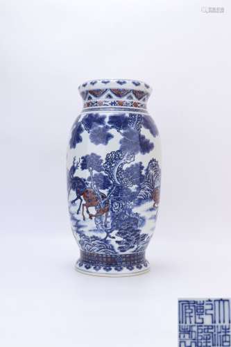 Qianlong Period Blue And White Porcelain Underglaze 